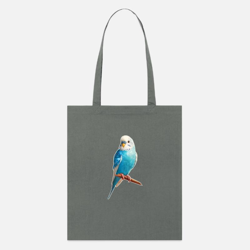 Budgerigar - Stanley/Stella Organic Tote Bag - anthracite