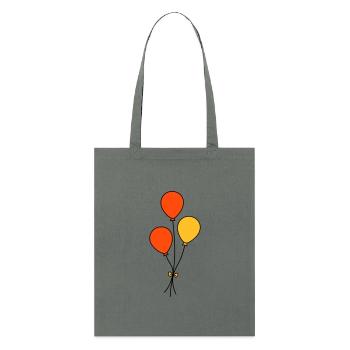 Luftballons dreifarbig - Stanley/Stella Bio-Stoffbeutel - Anthrazit - Vorne