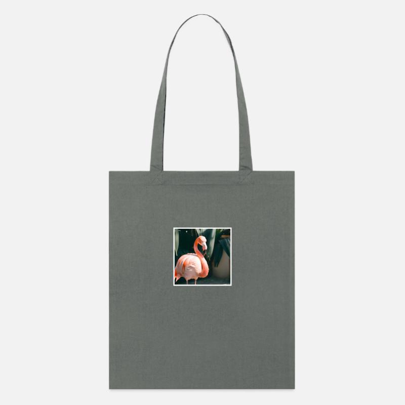 Flamingo#3 - Stanley/Stella Bio-Stoffbeutel - Anthrazit