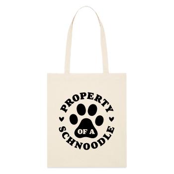 Eigentum eines Schnoodles - Stanley/Stella Bio-Stoffbeutel - Natur - Vorne