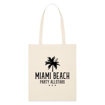 miami beach party allstars - Stanley/Stella Bio-Stoffbeutel - Natur - Vorne