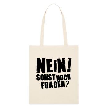 Nein - sonst noch Fragen - Stanley/Stella Bio-Stoffbeutel - Natur - Vorne