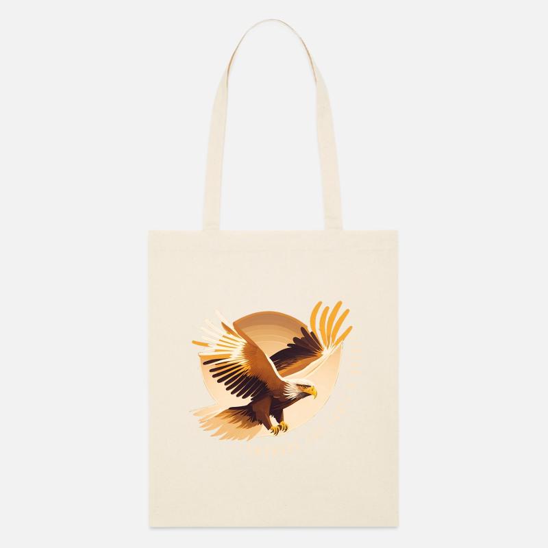 Aigle planant avec une citation inspirante - Tote bag bio Stanley/Stella - écru doux