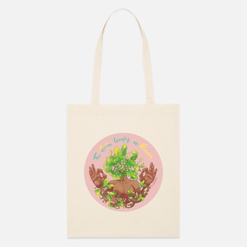 La terre rit en fleurs - Tote bag bio Stanley/Stella - écru doux
