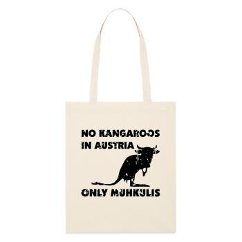 No Kangaroos in Austria R - Stanley/Stella Bio-Stoffbeutel - Natur - Vorne