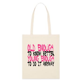 Birthday Shirt - Best Quotation - Stanley/Stella Organic Tote Bag - soft Ecru - Front