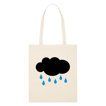 pluie - Tote bag bio Stanley/Stella - écru doux - Devant