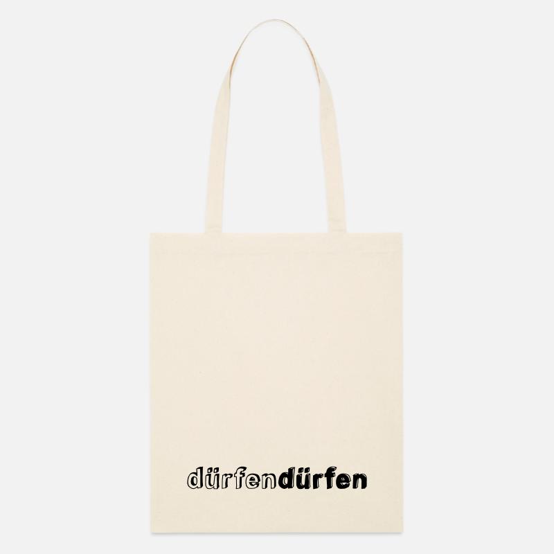 verygern DÜRFEN DÜRFEN - Stanley/Stella Bio-Stoffbeutel - Natur