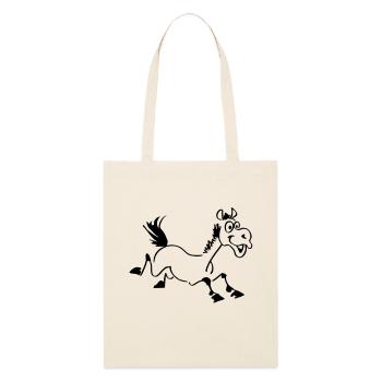 Cheval marrant - Tote bag bio Stanley/Stella - écru doux - Devant