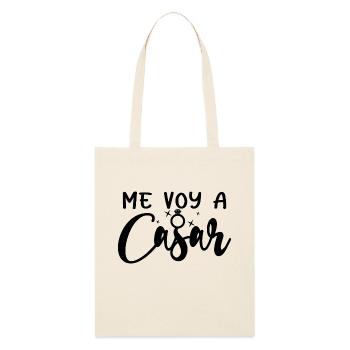 Me Voy A Casar I'm Getting Married Wedding Engaged - Stanley/Stella Organic Tote Bag - soft Ecru - Front