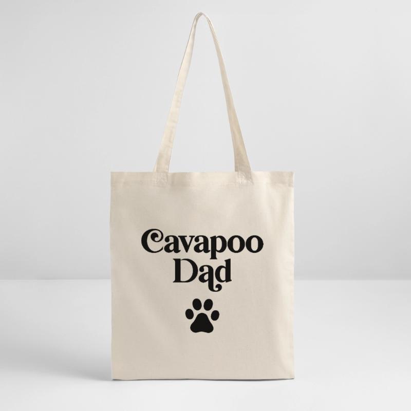 Papa Cavapoo Tote bag bio Stanley/Stella