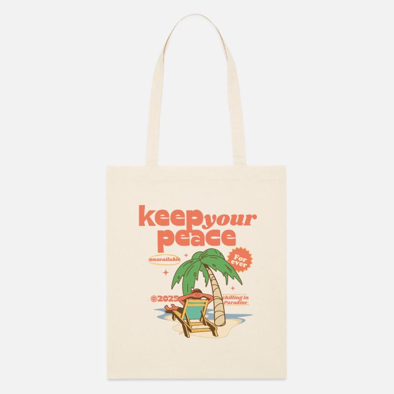 Keep your Peace - Stanley/Stella Bio-Stoffbeutel - Natur