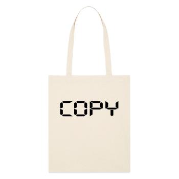 Copy Copy and Paste Vater Sohn Partner Shirt - Stanley/Stella Bio-Stoffbeutel - Natur - Vorne