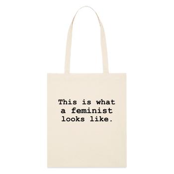 This is what a feminist looks like. - Stanley/Stella Bio-Stoffbeutel - Natur - Vorne