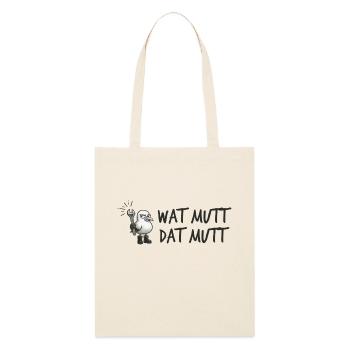 Mouette fraîche avec clé Bas allemand - Tote bag bio Stanley/Stella - écru doux - Devant