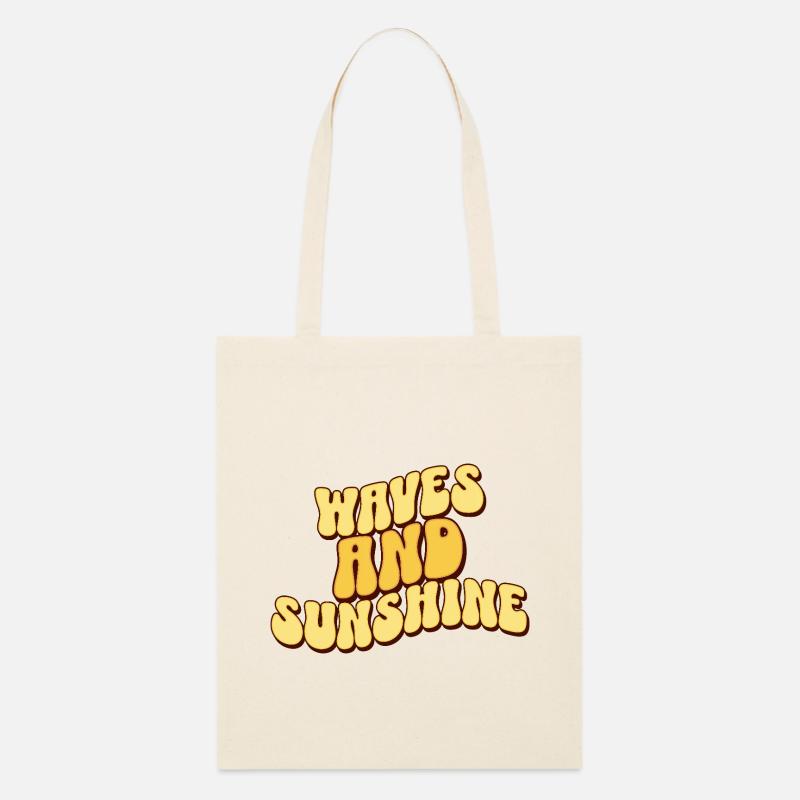 Vagues et Soleil - Tote bag bio Stanley/Stella - écru doux