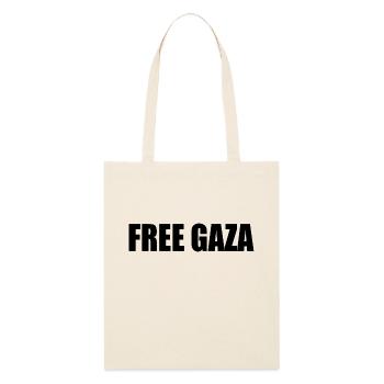 Free gaza - Tote bag bio Stanley/Stella - écru doux - Devant