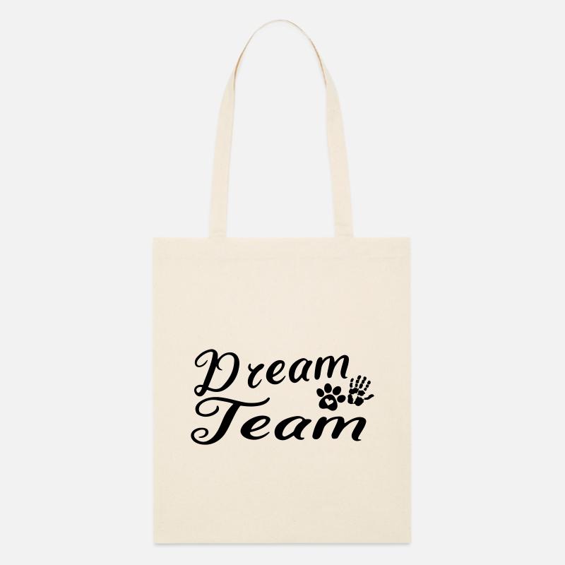 Équipe de rêve pour chiens - Tote bag bio Stanley/Stella - écru doux