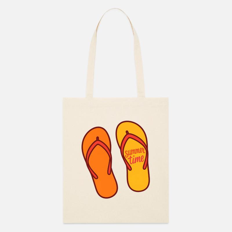 Summer Time - Stanley/Stella Organic Tote Bag - soft Ecru