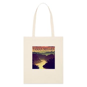 Malaisie Taman Negara National Park Sunset - Tote bag bio Stanley/Stella - écru doux - Devant