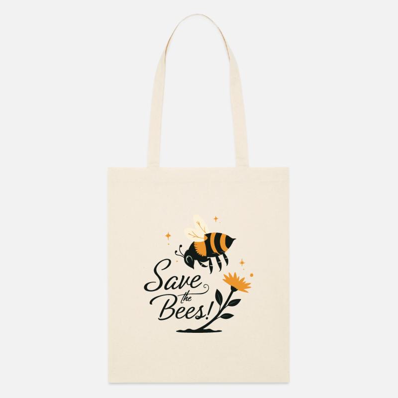 RETTET DIE BIENEN! - Stanley/Stella Bio-Stoffbeutel - Natur