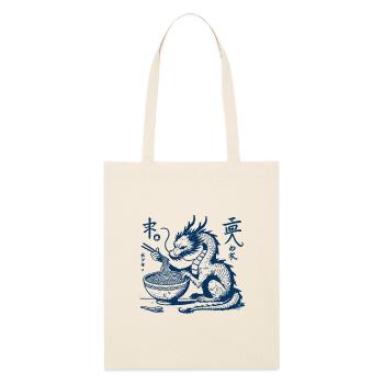 Lustiger Ukiyo-E Ramen Drache Streetwear Retro - Stanley/Stella Bio-Stoffbeutel - Natur - Vorne
