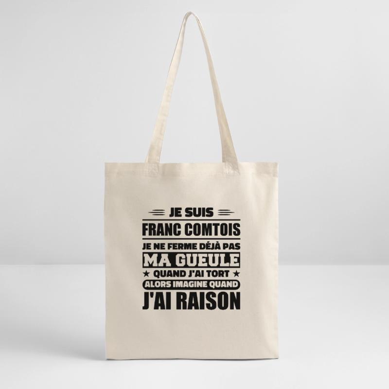 Franc comtois je ferme pas ma gueule franche comté Tote bag bio Stanley/Stella