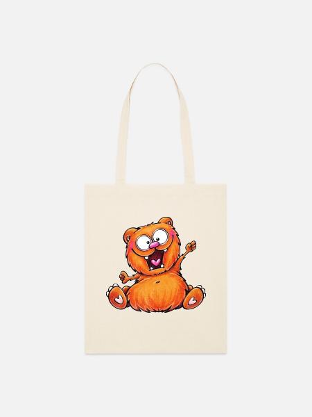 funny bear - Stanley/Stella Bio-Stoffbeutel - Natur