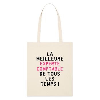 Expert Comptable / Comptabilité / Comptable / - Tote bag bio Stanley/Stella - écru doux - Devant