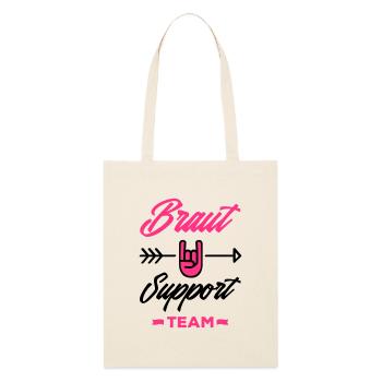 braut support team - Stanley/Stella Bio-Stoffbeutel - Natur - Vorne