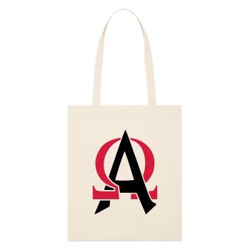 ALPHA & OMEGA - Stanley/Stella Organic Tote Bag - soft Ecru - Front