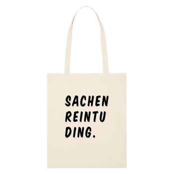 witziger Spruch für Taschen - Stanley/Stella Bio-Stoffbeutel - Natur - Vorne
