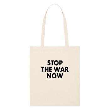 Stop the war now - Stanley/Stella Bio-Stoffbeutel - Natur - Vorne
