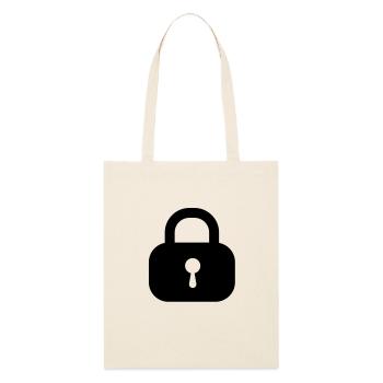 lock closed - Stanley/Stella Organic Tote Bag - soft Ecru - Front