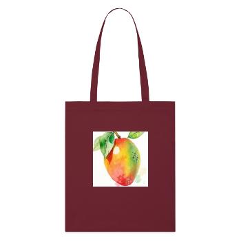 Mango - Stanley/Stella Bio-Stoffbeutel - Burgunderrot - Vorne