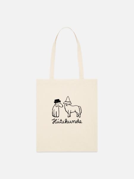 Hütehunde Hunde mit Hut - Stanley/Stella Bio-Stoffbeutel - Natur