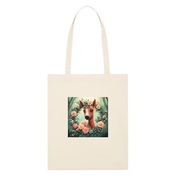 Mignon Kawaii Bébé Cheval Floral - Tote bag bio Stanley/Stella - écru doux - Devant