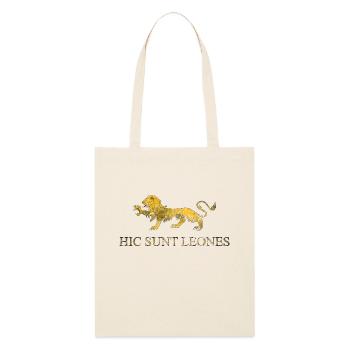 hic sunt leones - Stanley/Stella Organic Tote Bag - soft Ecru - Front