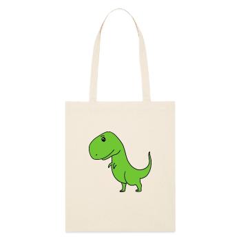 Dinosaures - Tote bag bio Stanley/Stella - écru doux - Devant