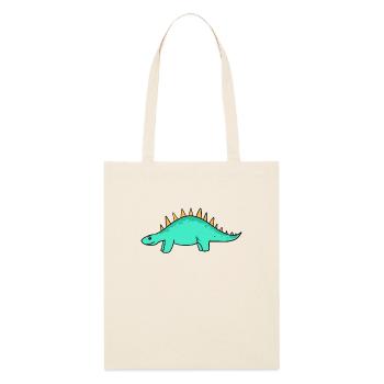 Dinosaures - Tote bag bio Stanley/Stella - écru doux - Devant