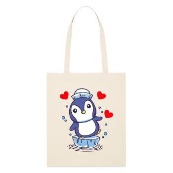 Pingouin Pingouins Enfants Enfant Babay Bambins - Tote bag bio Stanley/Stella - écru doux - Devant