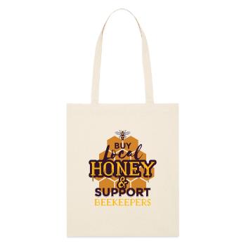 Support Imker - Stanley/Stella Bio-Stoffbeutel - Natur - Vorne