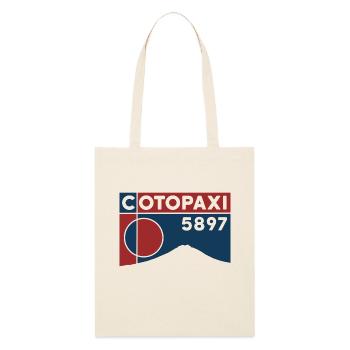 Cotopaxi Altitude Climb Summit Keepsake Gift - Stanley/Stella Organic Tote Bag - soft Ecru - Front