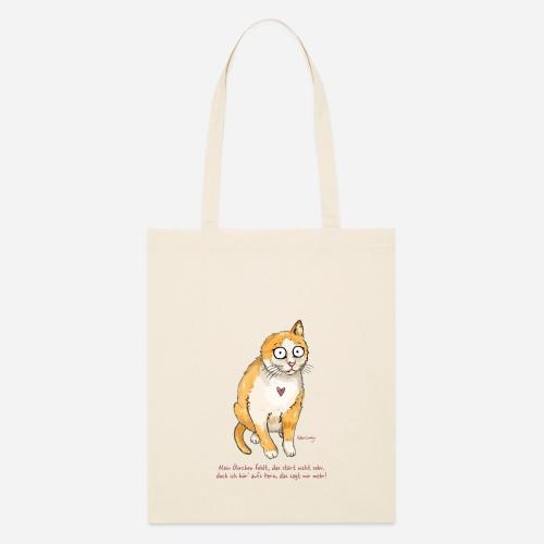 Der orangefarbene Kater - Stanley/Stella Bio-Stoffbeutel