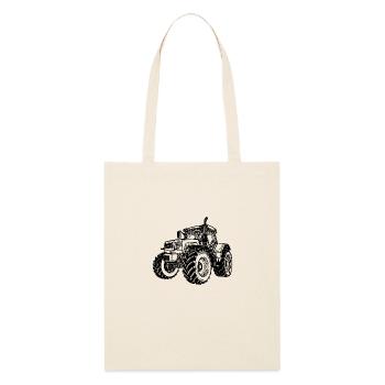 Grand tracteur de terrain Agriculteur Voiture de rêve - Tote bag bio Stanley/Stella - écru doux - Devant