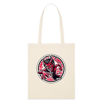 Agile Evil Devilish Devil Devil Devil - Stanley/Stella Organic Tote Bag - soft Ecru - Front