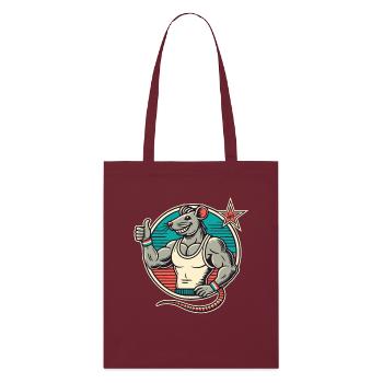 Fit Gym Rat Pouces vers le haut - Tote bag bio Stanley/Stella - bordeaux - Devant