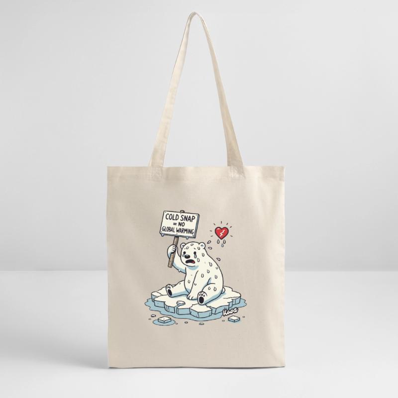 Sweating Polar Bear Climate Change Protest Stanley/Stella Organic Tote Bag