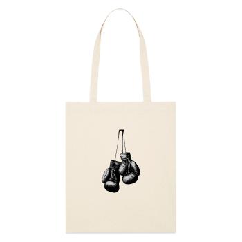 Boxhandschuhe - Stanley/Stella Bio-Stoffbeutel - Natur - Vorne