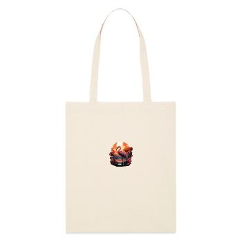 Flamant - Tote bag bio Stanley/Stella - écru doux - Devant